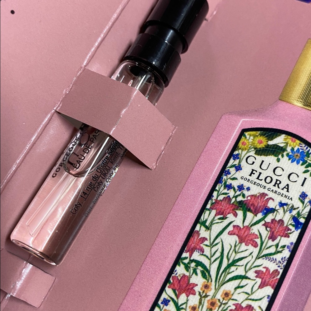 3 Pc Gucci Flora Gorgeous Gardenia Samples NIP - Picture 5 of 6